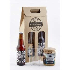 pack astursabor con cerveza caleya