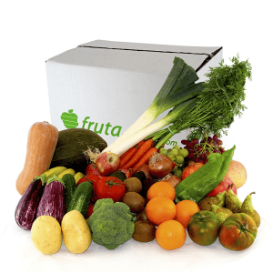 Caja de frutas y verduras ecológicas