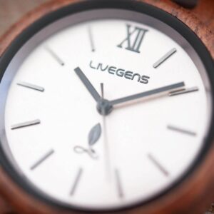 Reloj de madera de nogal Livegens Amazonas | 36 mm