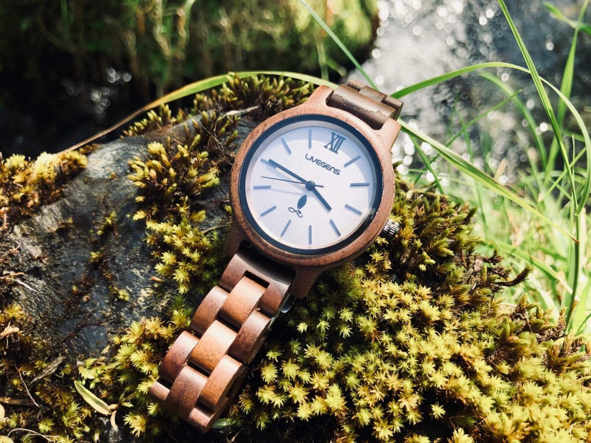 Reloj de madera de nogal Livegens Amazonas | 36 mm - Imagen 3