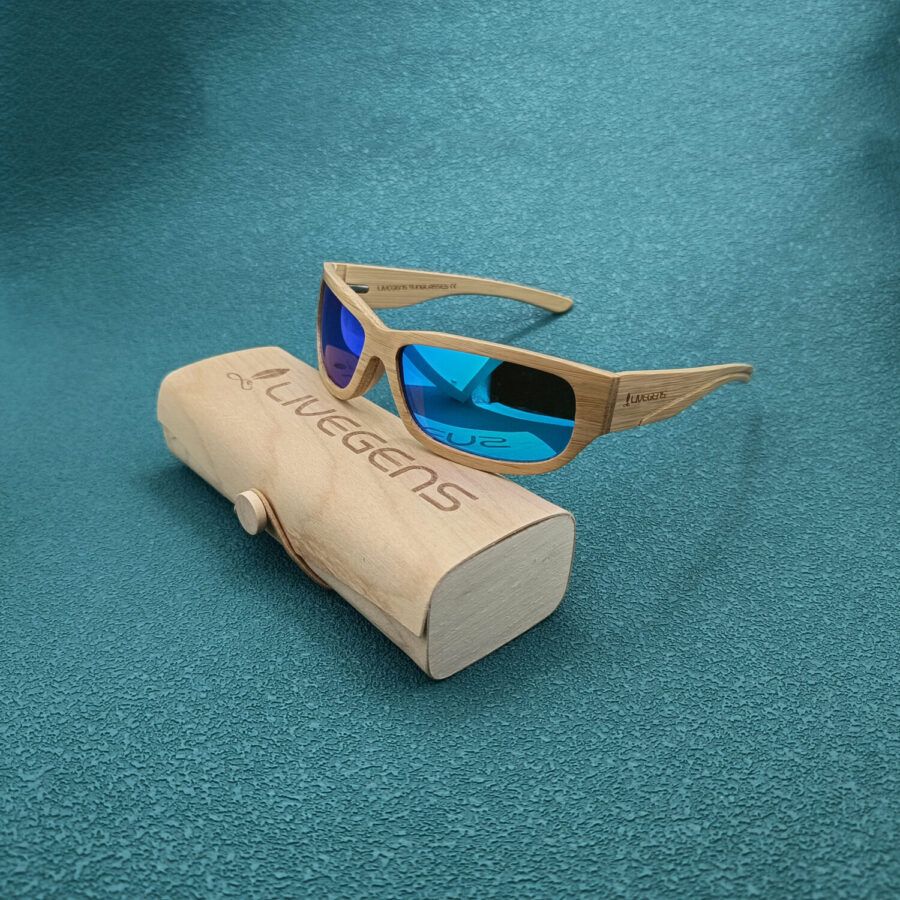 gafas de sol deportivas Livegens Lightsport bambú reforzado ultraligeras