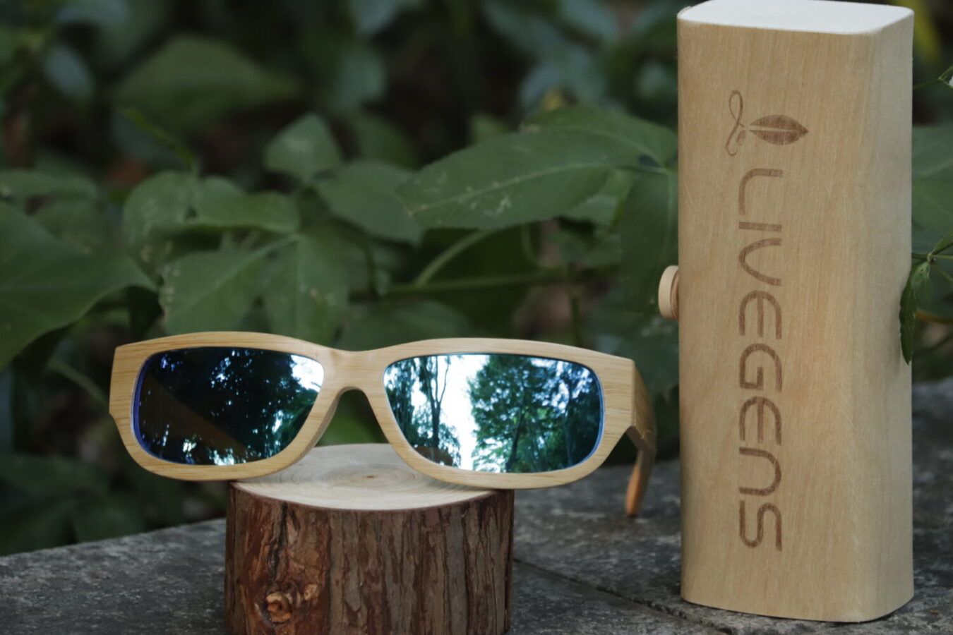 gafas de sol deportivas Livegens Lightsport bambú reforzado ultraligeras