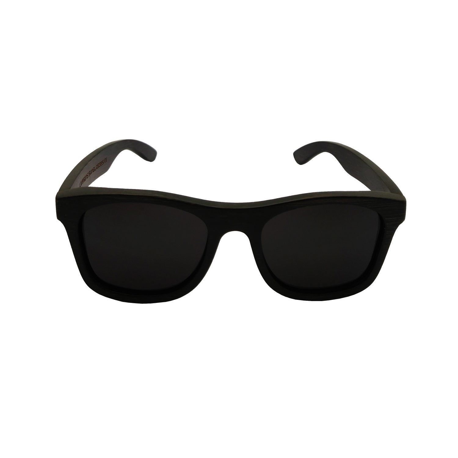 gafas de sol de bambú Livegens Blackpeak oscuras montura clásica sostenibles unisex