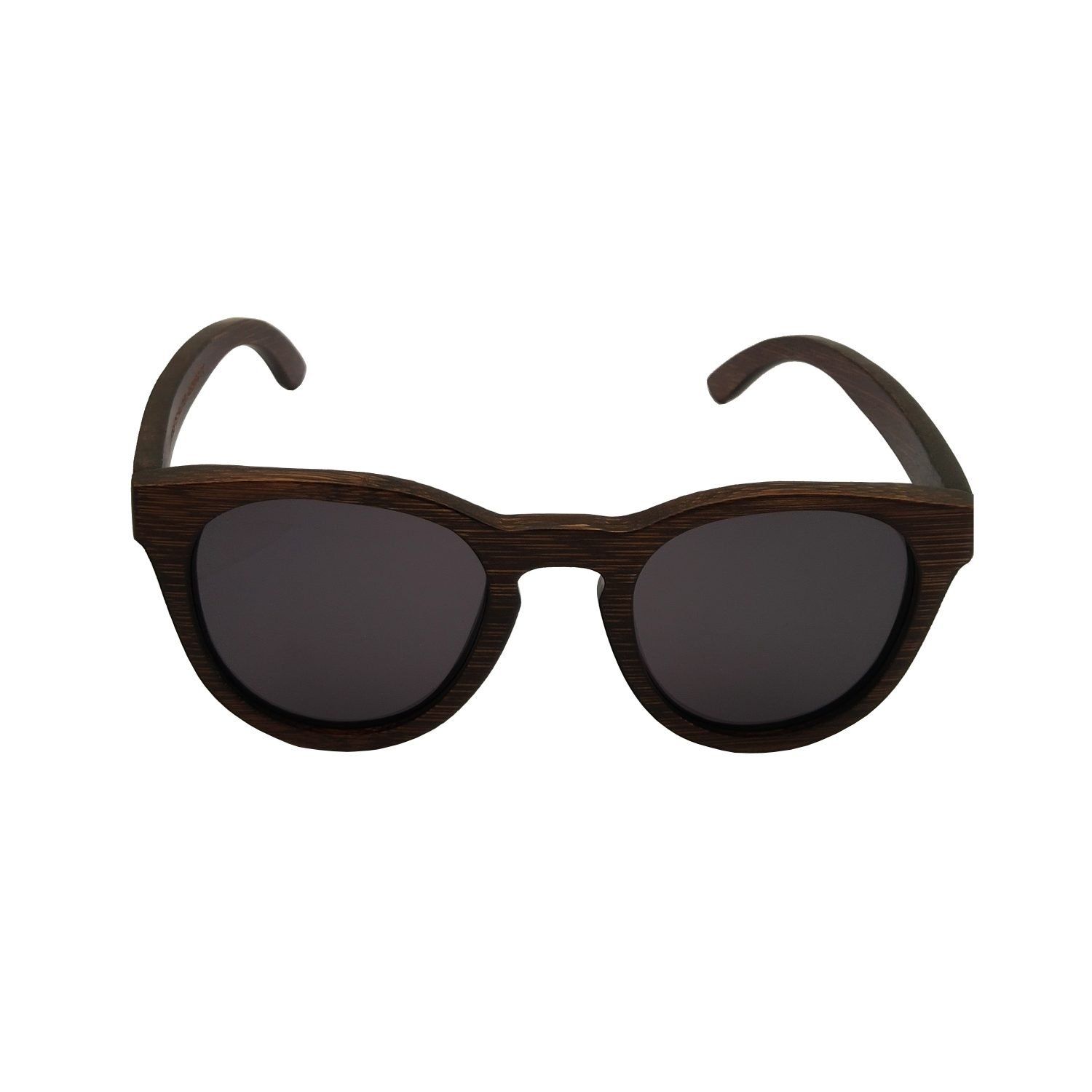 gafas de sol de bambú Livegens Darkbrown marrones elegancia sostenible