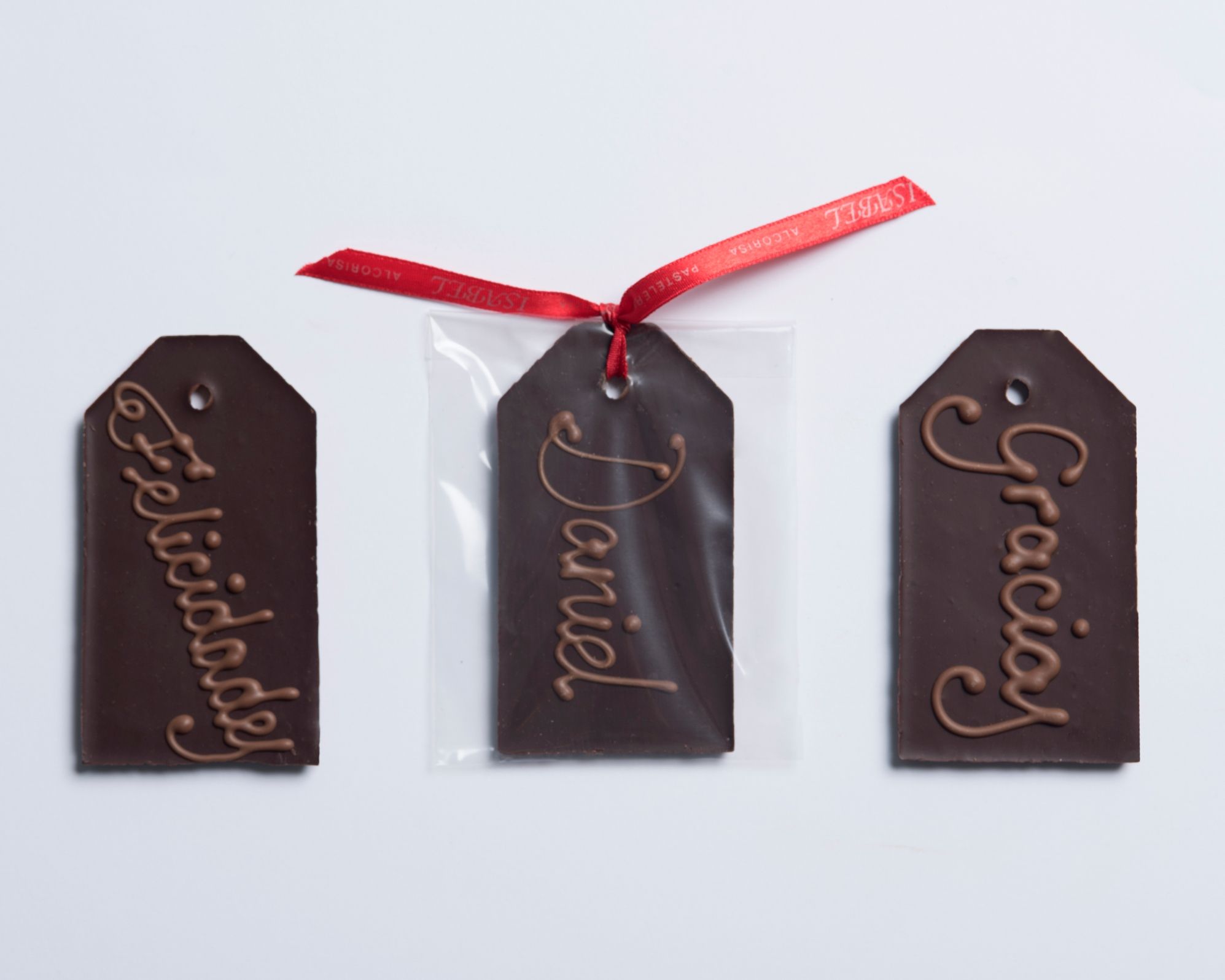 tarjeta de chocolate negro