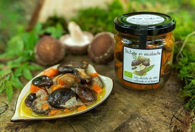 shiitake en escabeche eco