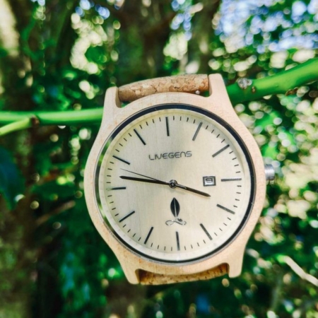 Reloj de Madera Livegens Malta | 44 mm
